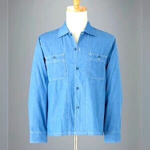 The J. Peterman Company U.S. Navy Chambray Shirt Size XL NWOT